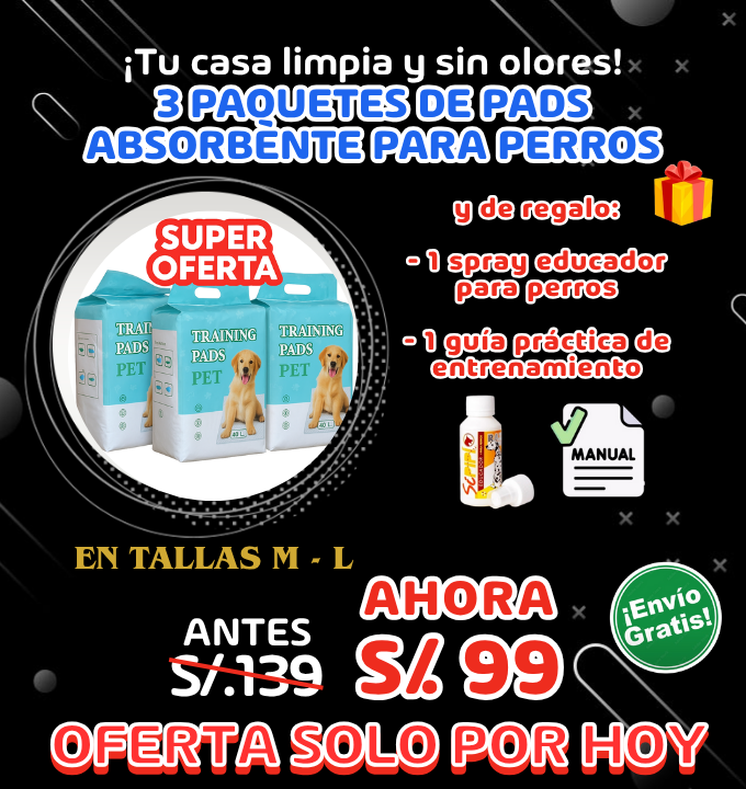 Set de Pads absorbentes para perros